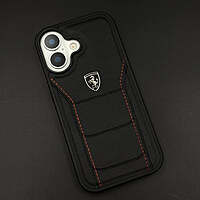 Ferrari Black Sports Stitched Case