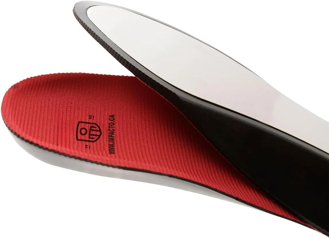 IMPACTO® RHINOTUFF Puncture Resistant Insoles - Men's US Size (7-8), Women's (9-10) - Stainless Steel Plate, Molded Design with Heel Cup & Arch Support - Fabric Cover for Moisture Wicking