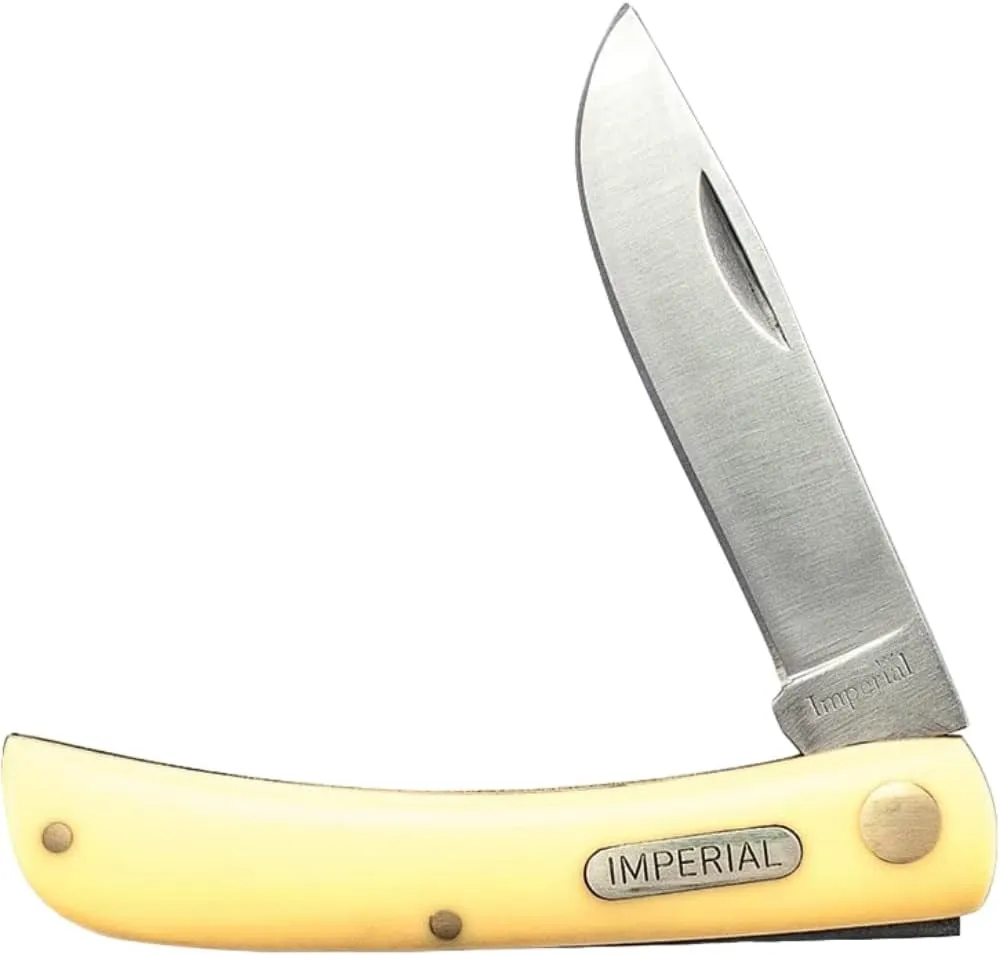 Imperial IMP22Y Folding Pocket Knife, Stainless Steel for Outdoor, Outdoor Survival and EDC,Silver