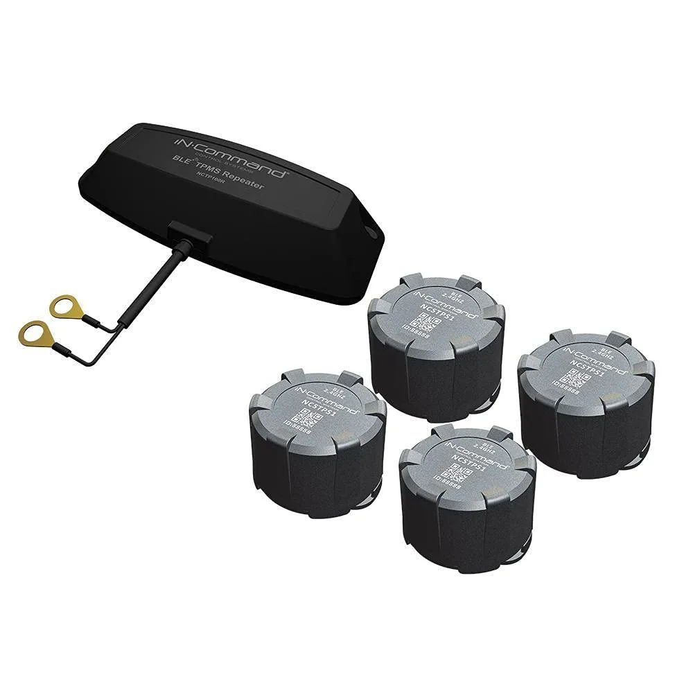 in-Command NCTP100 Tire Pressure Monitoring System, Four Bluetooth-Enabled Tire Pressure Monitoring Sensors