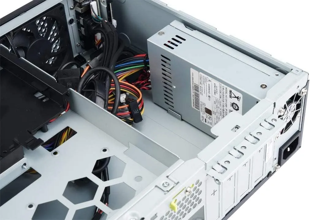 IN WIN Small Form Factor Micro-ATX Desktop Case with Built-In PSU