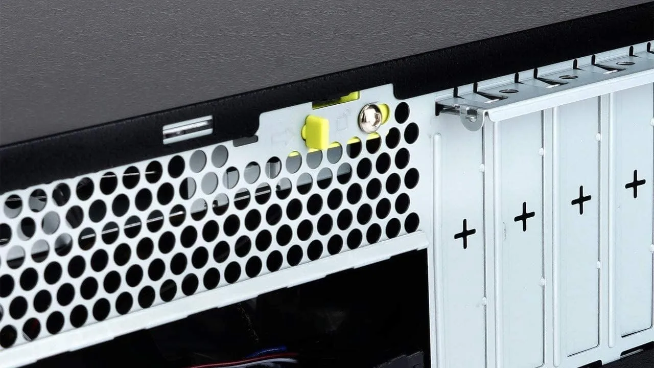IN WIN Small Form Factor Micro-ATX Desktop Case with Built-In PSU