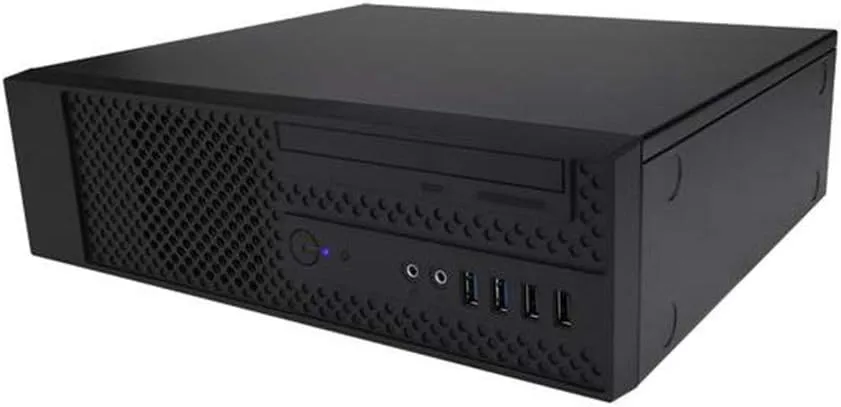IN WIN Small Form Factor Micro-ATX Desktop Case with Built-In PSU