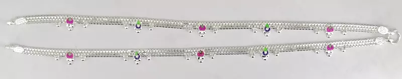 Indian Silver Anklets