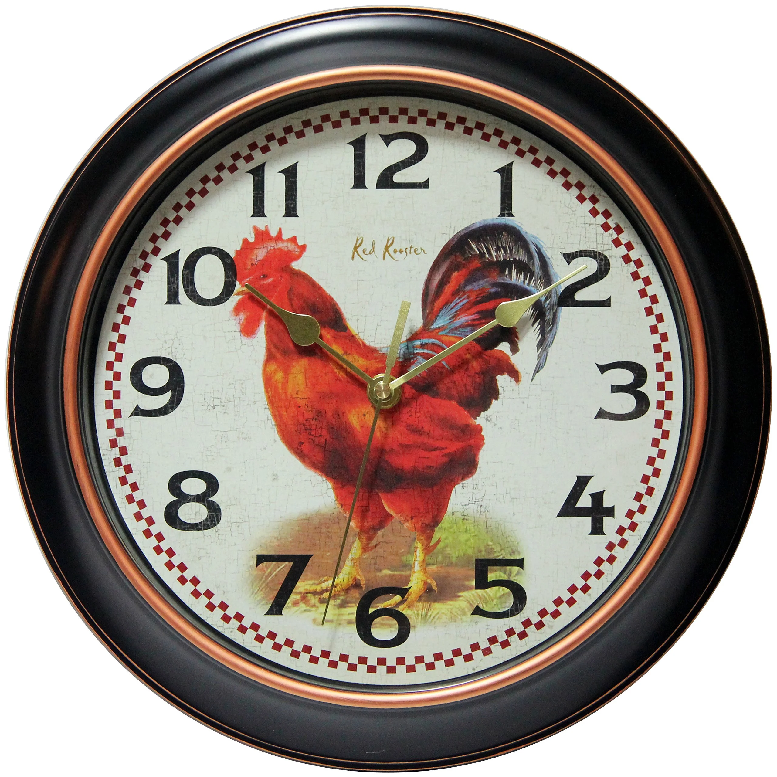 INFINITY INSTRUMENTS 12 inch Round Silent Sweep Wall Clock