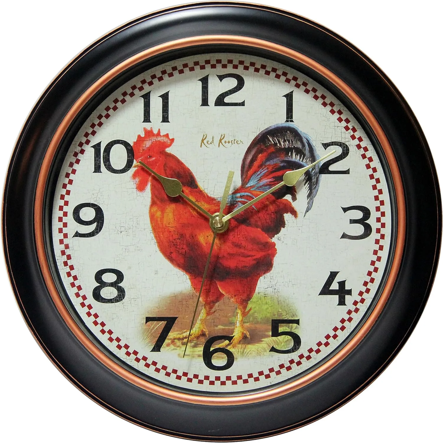 INFINITY INSTRUMENTS 12 inch Round Silent Sweep Wall Clock