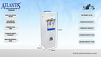 Infographic image of Atlantis Blue Hot and Cold water dispenser