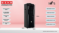 Infographic Image of Usha Instafresh Free Standing Cold Water Dispenser(Jet Black). Infographic Image of Usha Instafresh Free Standing Cold Water Dispenser(Jet Black).