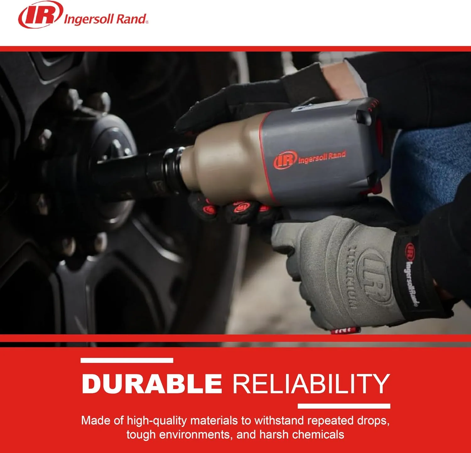 INGERSOLL RAND 3/4" Drive Air Impact Wrench with Quiet Technology