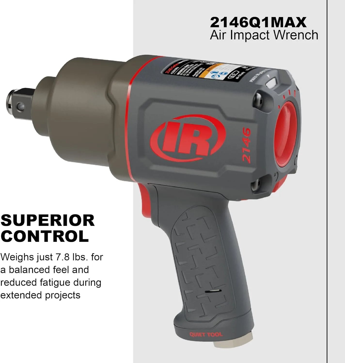 INGERSOLL RAND 3/4" Drive Air Impact Wrench with Quiet Technology
