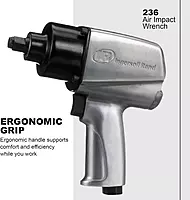 Ingersoll Rand 236 1/2" Air Impact Wrench, 450 ft-lbs Max-reverse Torque, Pistol Grip