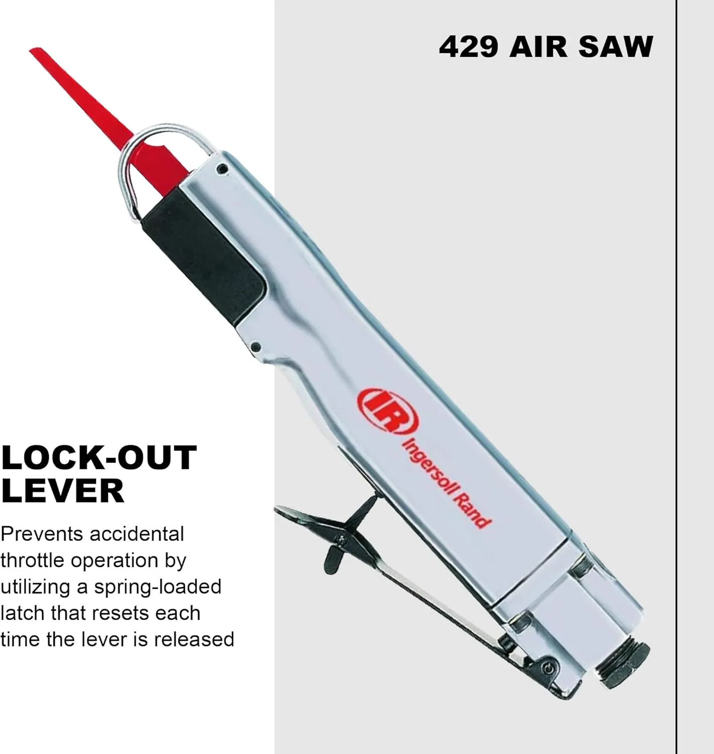 Ingersoll Rand 429 Reciprocating Air Saw, 3/8" Stroke Length, 10,000 Strokes per Minute, 1.3 lbs