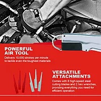 Ingersoll Rand 429 Reciprocating Air Saw, 3/8" Stroke Length, 10,000 Strokes per Minute, 1.3 lbs