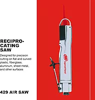 Ingersoll Rand 429 Reciprocating Air Saw, 3/8" Stroke Length, 10,000 Strokes per Minute, 1.3 lbs