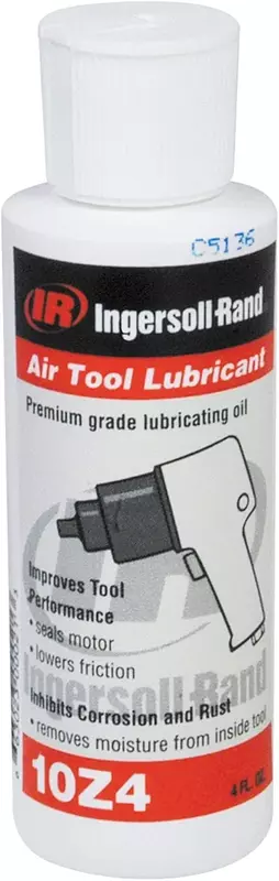 Ingersoll Rand Air Tool Oil, 4oz Bottle, SAE Grade 10W - Packaging may vary