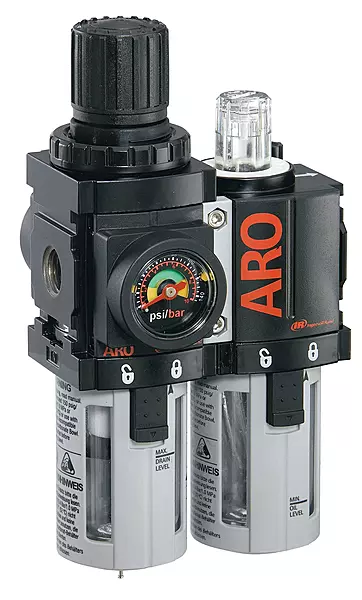 Ingersoll Rand - ARO ARO 1/4" PIGGYBACK FILTER/REGULATOR + LUBRICATOR C38121-600