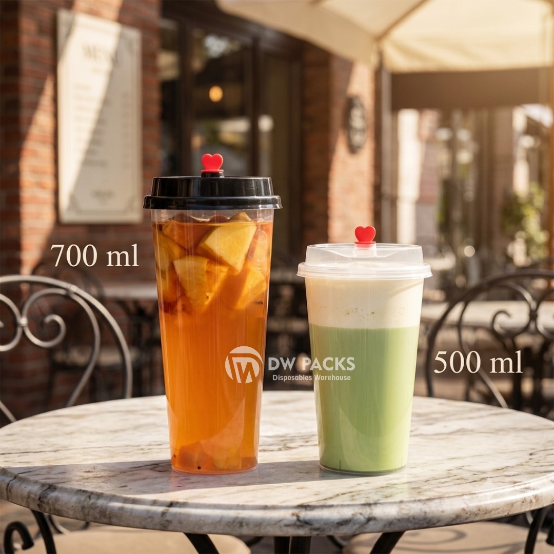 INJECTION PP CUPS WITH SIPPER LID (500ML/700ML)