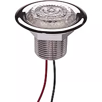 Innovative Lighting LED Recess Mount Starr Light with Stainless Steel Trim Ring White