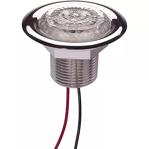 Innovative Lighting LED Recess Mount Starr Light with Stainless Steel Trim Ring White