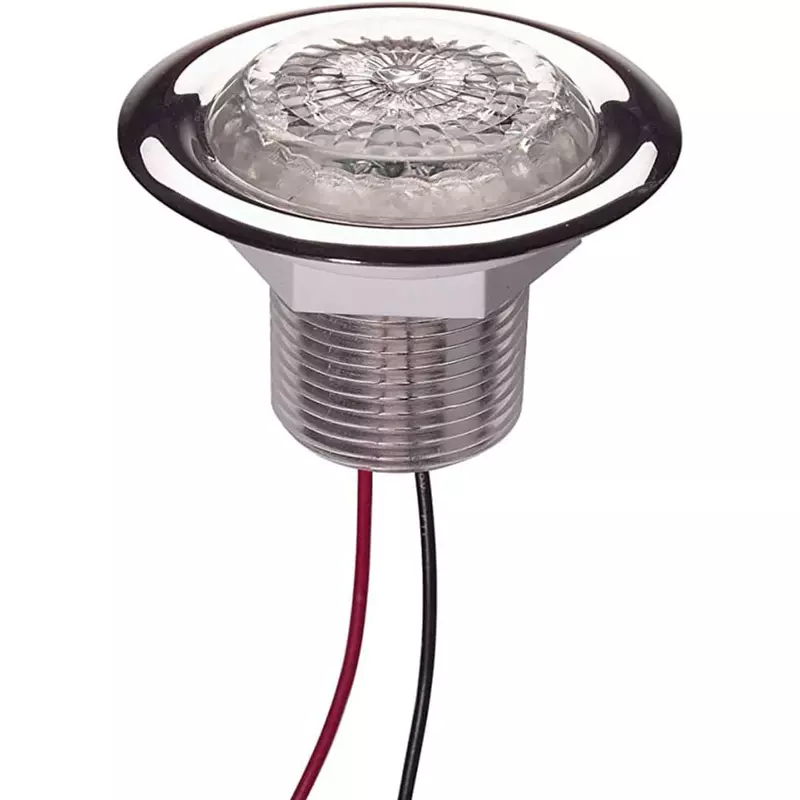 Innovative Lighting LED Recess Mount Starr Light with Stainless Steel Trim Ring White