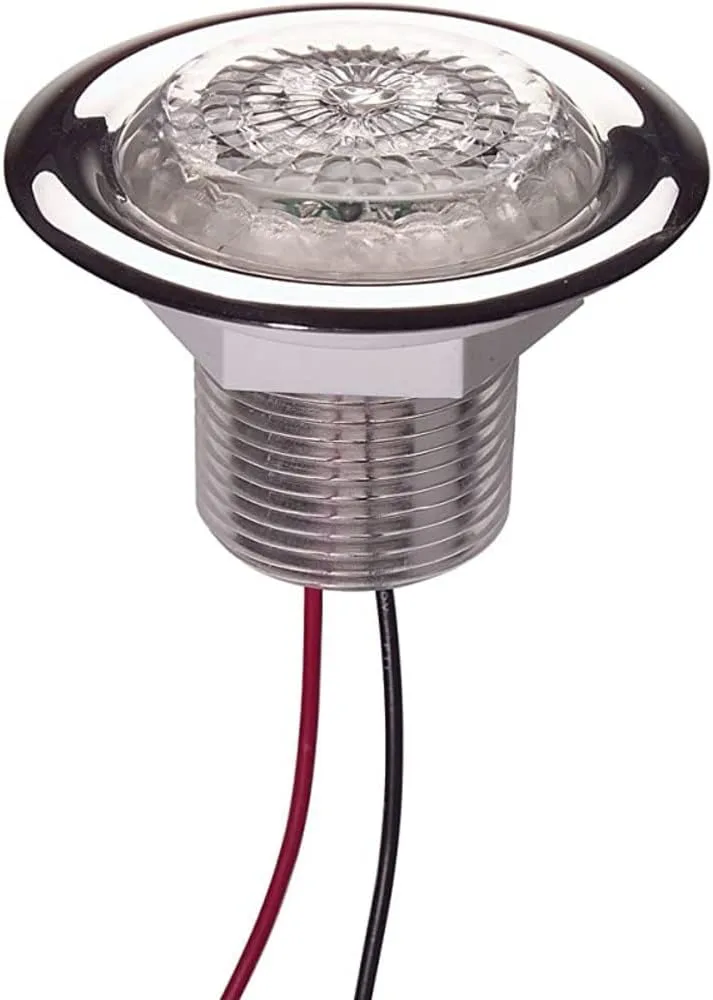 Innovative Lighting LED Recess Mount Starr Light with Stainless Steel Trim Ring White