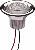 Innovative Lighting LED Recess Mount Starr Light with Stainless Steel Trim Ring White