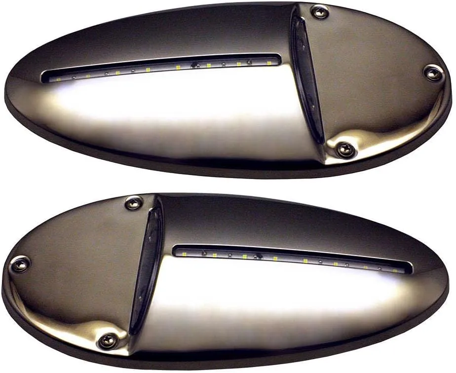 Innovative Lighting LED Docking Light- Mirrored Stainless Steel - Pair