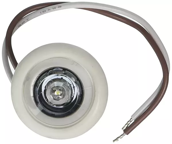 Innovative Lighting 011-5540-7 White Led Clear Lens Bulkhead Shortie with White Grommet