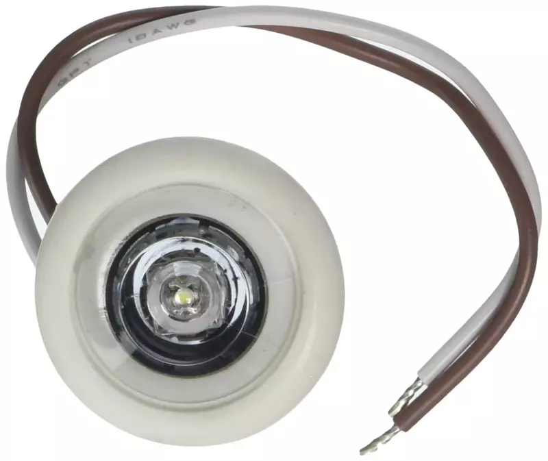 Innovative Lighting 011-5540-7 White Led Clear Lens Bulkhead Shortie with White Grommet