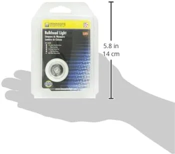 Innovative Lighting 011-5540-7 White Led Clear Lens Bulkhead Shortie with White Grommet