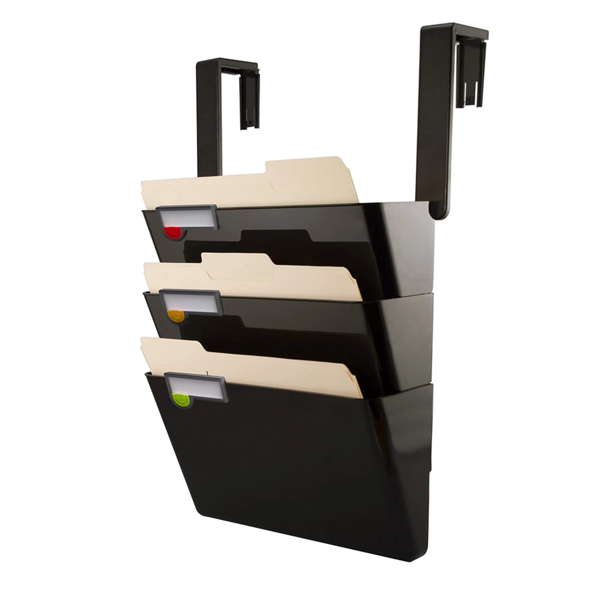 Hanging Wall File Set Of 3, Letter Size, Black
