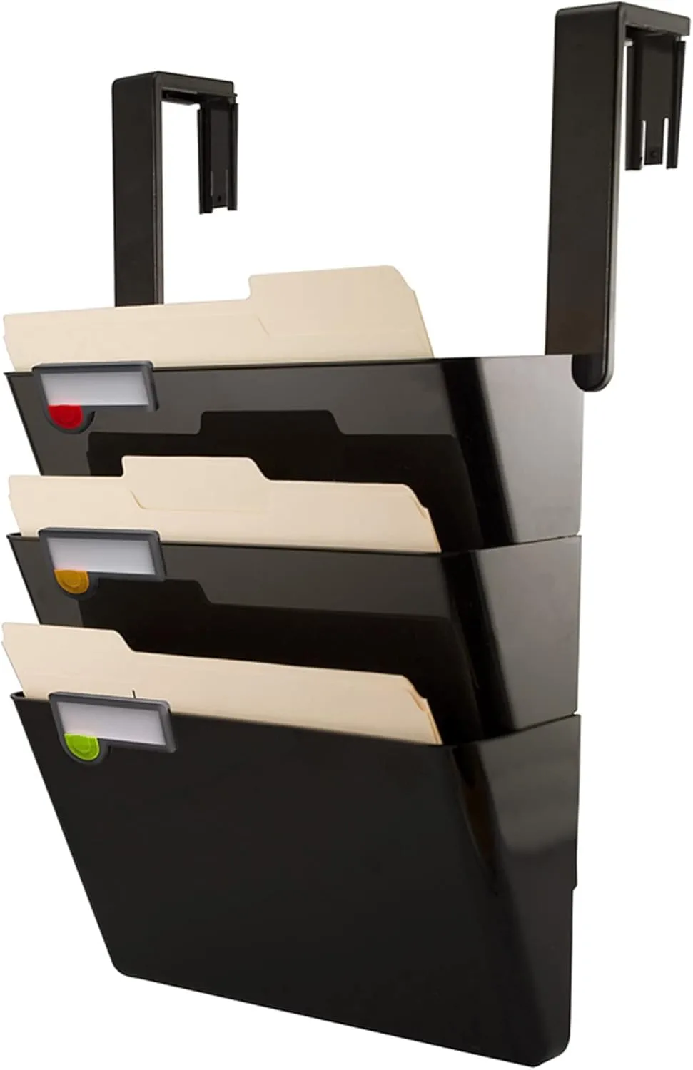 Hanging Wall File Set Of 3, Letter Size, Black