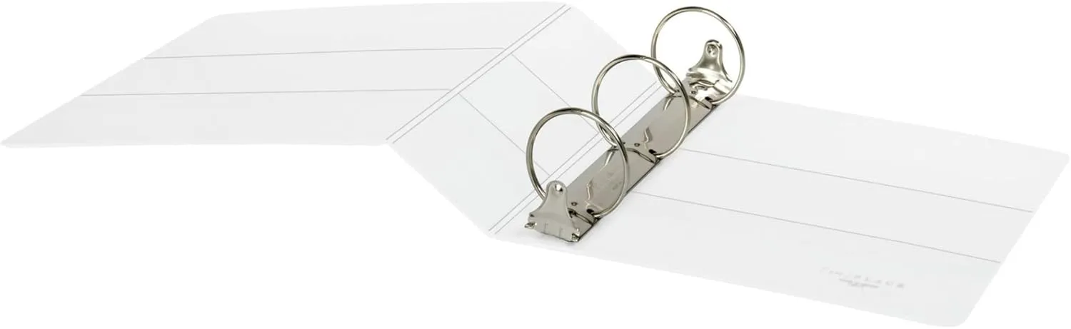 [IN]PLACE® Heavy-Duty Nonstick View Binder, 3" Rings, 60% Recycled, White