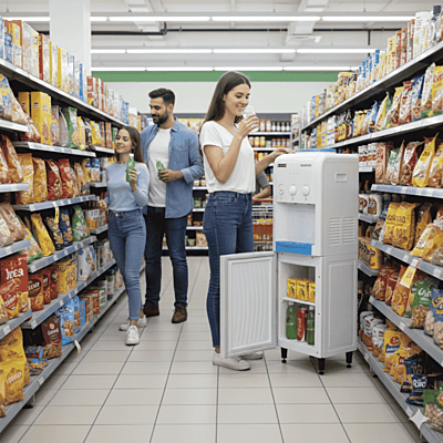 Industrial-grade Usha Instafresh water cooling station for office and home use. Industrial-grade Usha Instafresh water cooling station for office and home use.