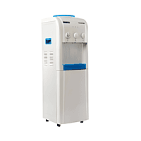 Side profile of the slim Usha Instafresh floor standing water dispenser. Side profile of the slim Usha Instafresh floor standing water dispenser.