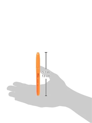 Integra Pen Style Fluorescent Highlighters - Chisel Marker Point Style - Fluorescent Orange - 12 / Dozen