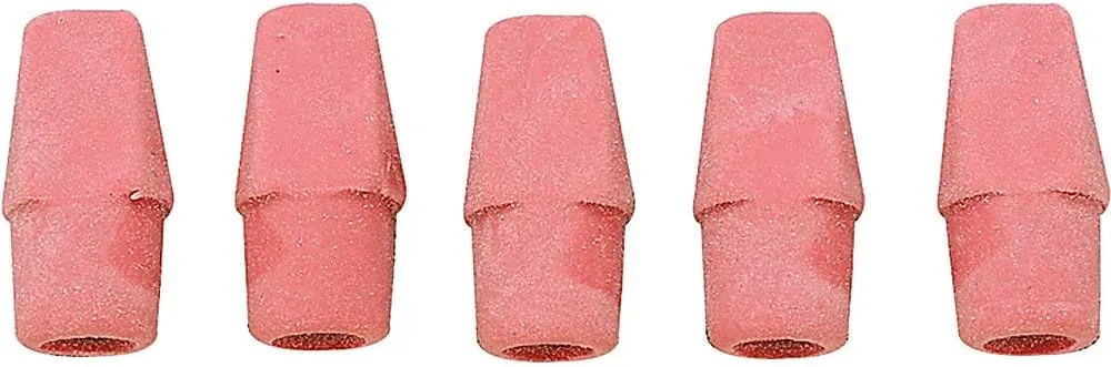 Integra Pink Pencil Cap Eraser - Lead Pencil - Wedge - Latex-free - 144/Box - Pink
