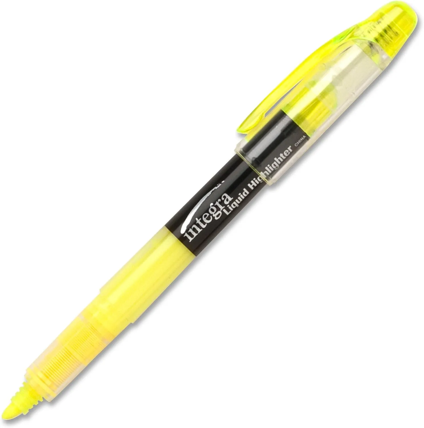 Integra Liquid Highlighters - Chisel Tip - Yellow - 12 Count
