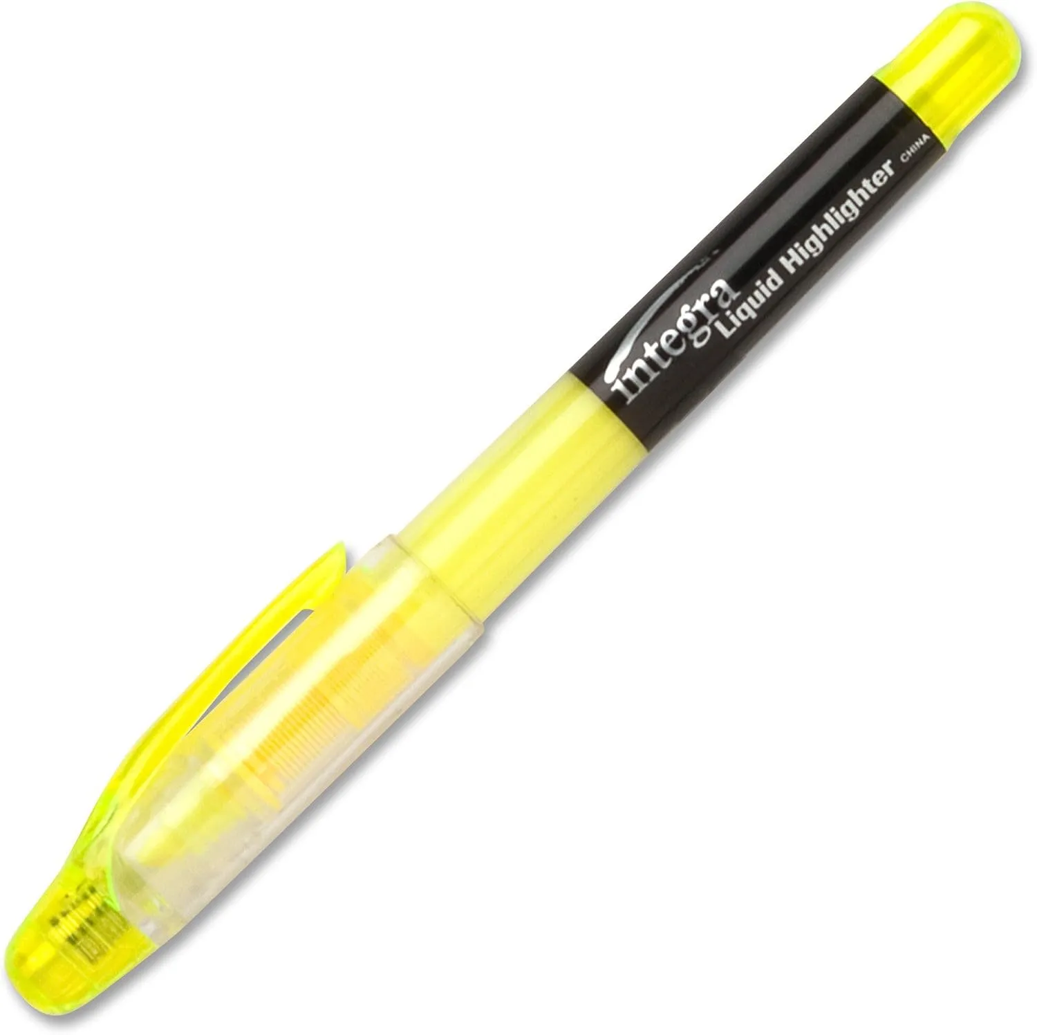 Integra Liquid Highlighters - Chisel Tip - Yellow - 12 Count
