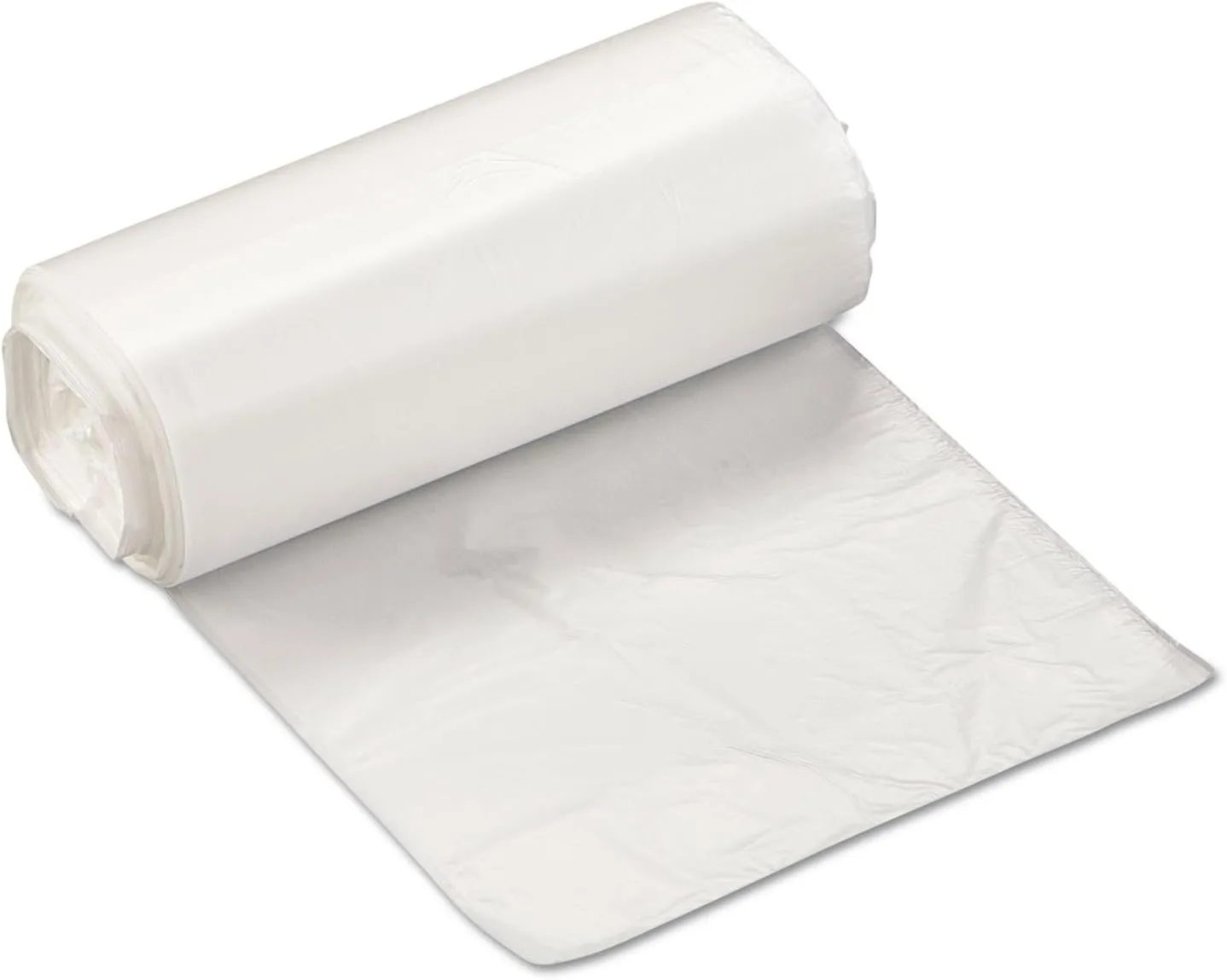 Integrated Bagging Systems High-Density 0.24-mil Can Liners, 18in x 17in, 4 Gallons, Clear, 50 Liners Per Roll