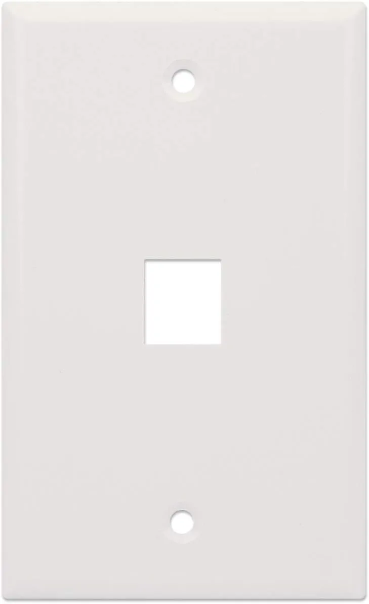 INTELLINET 1-Outlet Keystone Wall Plate