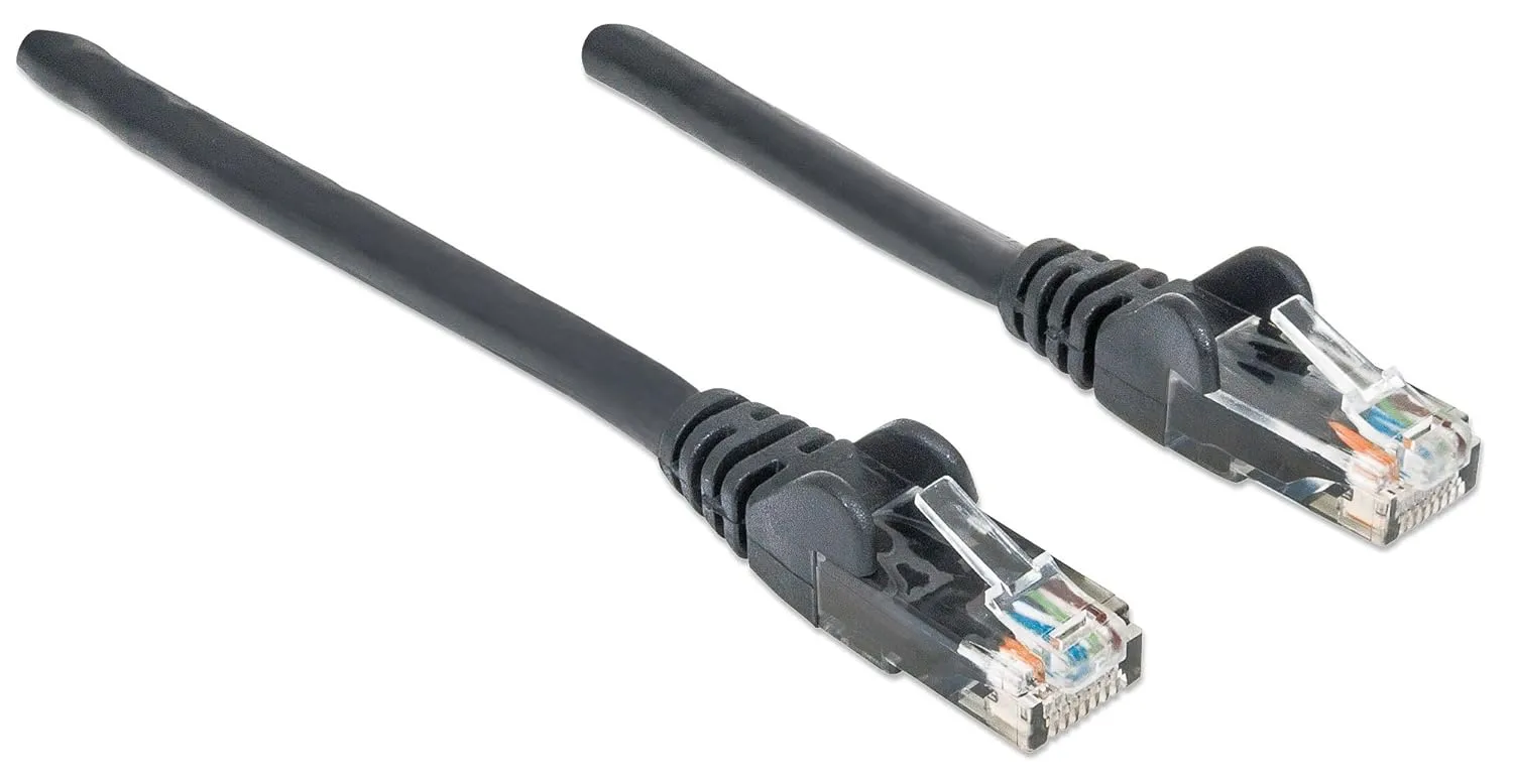 Intellinet Network Patch Cable Cat5e/Cat6 RJ45 Male to Male U/UTP CCA