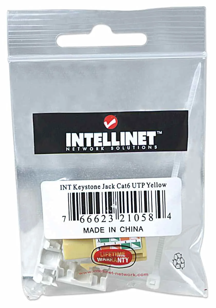 INTELLINET Cat6 RJ45 Connectors & Keystone Jacks