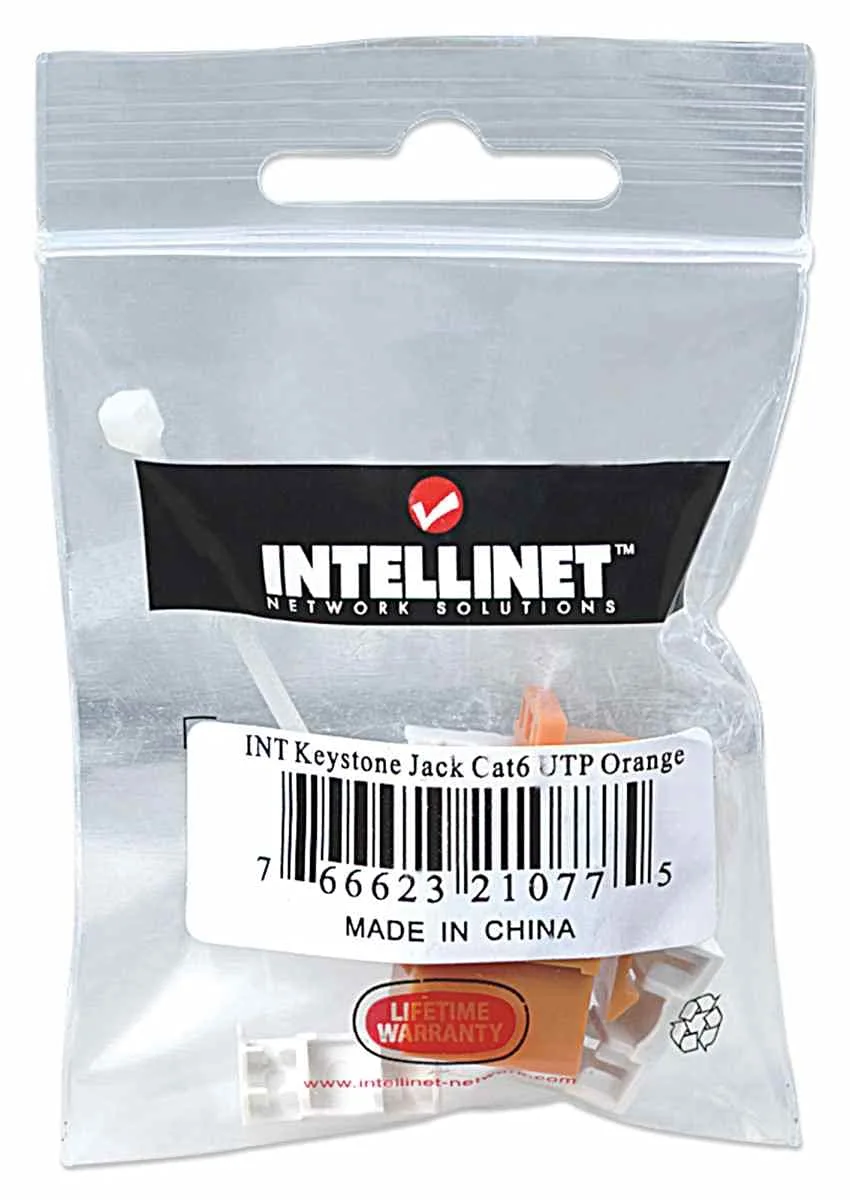 INTELLINET Cat6 RJ45 Connectors & Keystone Jacks