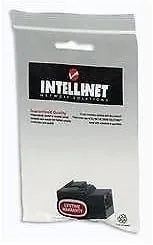 Intellinet Cat6 Inline Coupler, Keystone Type - Network coupler - RJ-45 (F) to RJ-45 (F) - CAT 6 - black