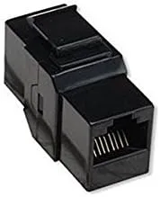 Intellinet Cat6 Inline Coupler, Keystone Type - Network coupler - RJ-45 (F) to RJ-45 (F) - CAT 6 - black