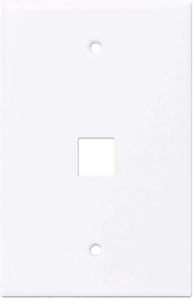 INTELLINET 1-Outlet Keystone Wall Plate