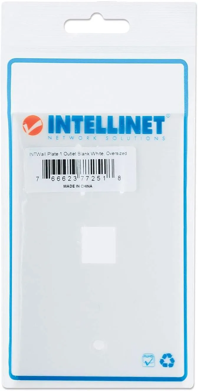 INTELLINET 1-Outlet Keystone Wall Plate
