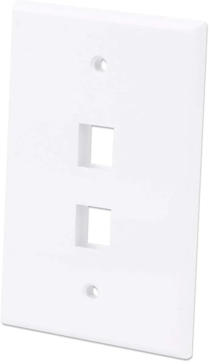 INTELLINET 2-Outlet Keystone Wall Plate