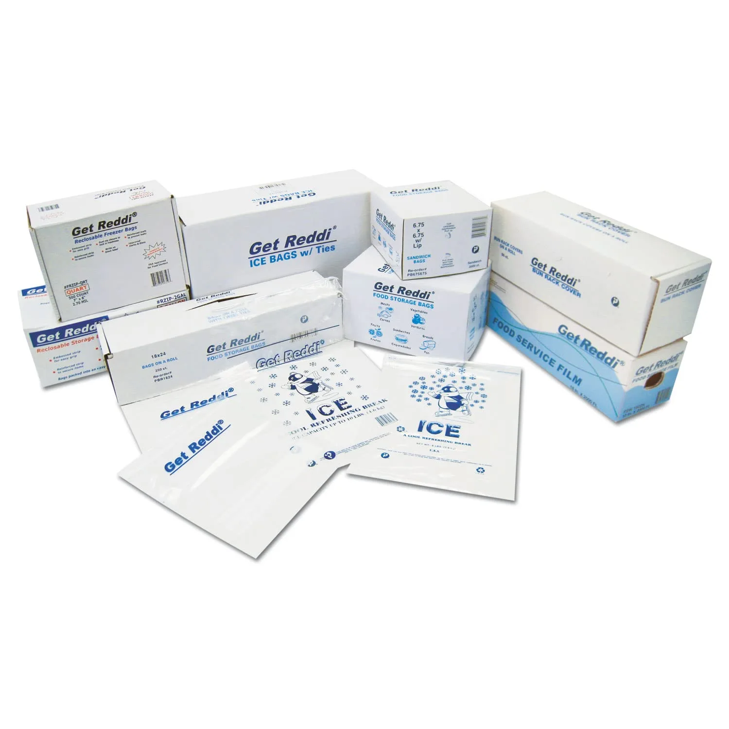 Inteplast PB100824M 22 qt Capacity, 24" Length x 10" Width x 8" Gusset, Heavy Duty Food and Utility Poly Bag (Case of 500)